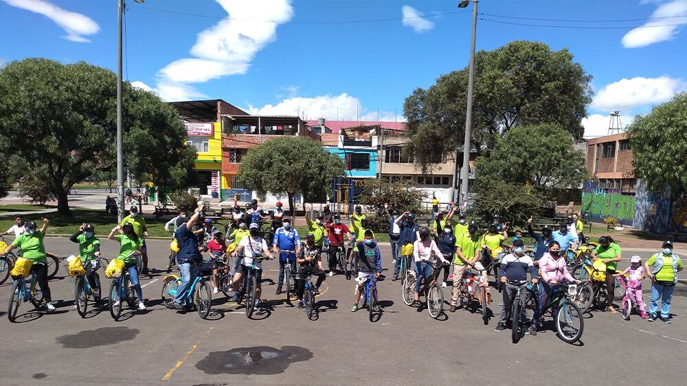 Pedaleando por el Corredor de Integración Vecinal en Bosa